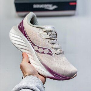 Saucony Triumph Sports Running Shoes Pink Purple